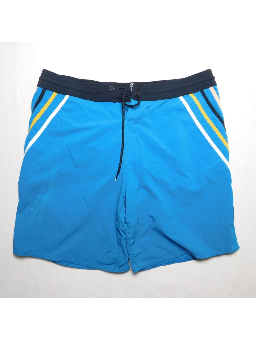 Volcom Stone V Liberators Men's Size 36 Boardshorts Blue Retro Stripe Swim Trunk